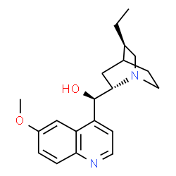 ChemSpider 2D Image | (8alpha,9R)-6'-Methoxy-10,11-dihydrocinchonan-9-ol | C20H26N2O2