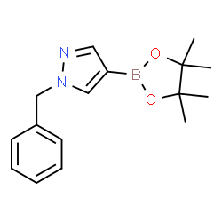 ChemSpider 2D Image | 1-Benzyl-4-pyrazole boronic acid pinacol ester | C16H21BN2O2