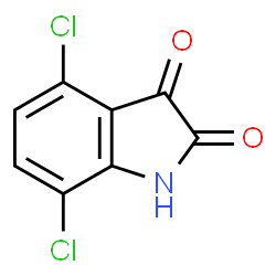 ChemSpider 2D Image | 4,7-Dichloroisatin | C8H3Cl2NO2