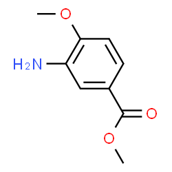 ChemSpider 2D Image | Methyl 3-amino-4-methoxybenzoate | C9H11NO3