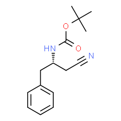 ChemSpider 2D Image | (S)-N-Boc-2-Amino-3-phenylpropyl cyanide | C15H20N2O2