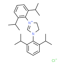 ChemSpider 2D Image | N,N'-(2,6-Diisopropylphenyl)dihydroimidazolium chloride | C27H39ClN2