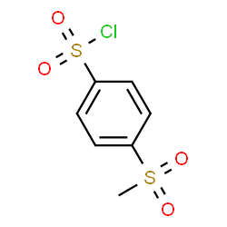 ChemSpider 2D Image | 4-(Methylsulfonyl)benzenesulfonyl chloride | C7H7ClO4S2