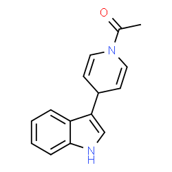 ChemSpider 2D Image | 1-(4-(1H-Indol-3-yl)pyridin-1(4H)-yl)ethanone | C15H14N2O