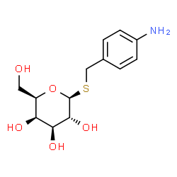 ChemSpider 2D Image | 4-Aminobenzyl b-D-thiogalactopyranoside | C13H19NO5S
