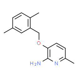 ChemSpider 2D Image | 2-Amino-3-(2,5-dimethylbenzyloxy)-6-methylpyridine | C15H18N2O