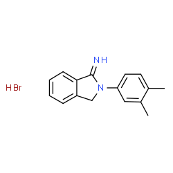 ChemSpider 2D Image | 2-(3,4-dimethylphenyl)isoindolin-1-imine hydrobromide | C16H17BrN2