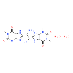 ChemSpider 2D Image | 1,3-Dimethyl-3,7-dihydro-1H-purin-2,6-dion-ethan-1,2-diamin(2:1)dihydrat | C16H28N10O6