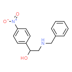 ChemSpider 2D Image | 2-(Benzylamino)-1-(4-nitrophenyl)ethanol | C15H16N2O3
