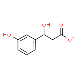 ChemSpider 2D Image | 3-(3-hydroxyphenyl)-3-hydroxypropanoate | C9H9O4