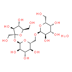 ChemSpider 2D Image | Raffinose hydrate | C18H34O17