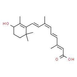 ChemSpider 2D Image | 9-cis-4-hydroxyretinoic acid | C20H28O3