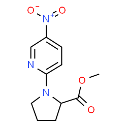 ChemSpider 2D Image | Methyl 1-(5-nitro-2-pyridinyl)prolinate | C11H13N3O4