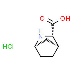 ChemSpider 2D Image | (1R,3S,4S)-2-azabicyclo[2.2.1]heptane-3-carboxylic acid hydrochloride | C7H12ClNO2
