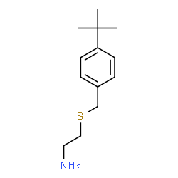 ChemSpider 2D Image | 2-{[4-(2-Methyl-2-propanyl)benzyl]sulfanyl}ethanamine | C13H21NS