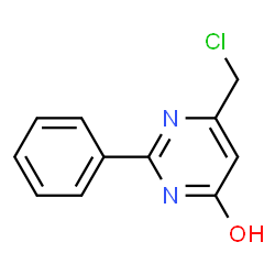 ChemSpider 2D Image | 6-(Chloromethyl)-2-phenylpyrimidin-4-ol | C11H9ClN2O
