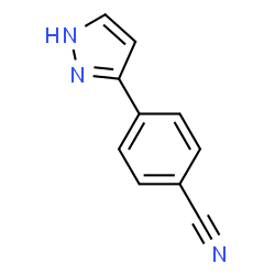 ChemSpider 2D Image | 4-(1H-Pyrazol-3-yl)benzonitrile | C10H7N3