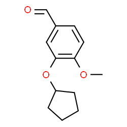 ChemSpider 2D Image | 3-(Cyclopentyloxy)-4-methoxybenzaldehyde | C13H16O3