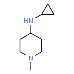 ChemSpider 2D Image | N-Cyclopropyl-1-methyl-4-piperidinamine | C9H18N2