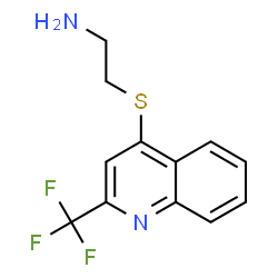 ChemSpider 2D Image | 4-(2-Aminoethylthio)-2-(trifluoromethyl)quinoline | C12H11F3N2S
