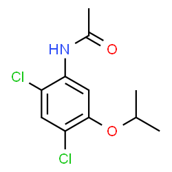 ChemSpider 2D Image | N-(2,4-Dichloro-5-isopropoxyphenyl)acetamide | C11H13Cl2NO2