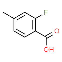 ChemSpider 2D Image | 2-Fluoro-4-methylbenzoic acid | C8H7FO2