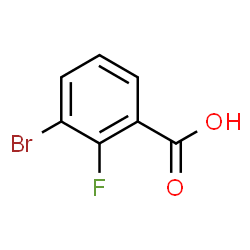 ChemSpider 2D Image | 3-Bromo-2-fluorobenzoic acid | C7H4BrFO2