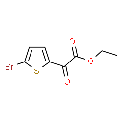 ChemSpider 2D Image | Ethyl(5-bromothien-2-yl)glyoxylate | C8H7BrO3S