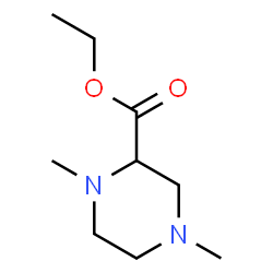 ChemSpider 2D Image | Ethyl 1,4-dimethyl-2-piperazinecarboxylate | C9H18N2O2