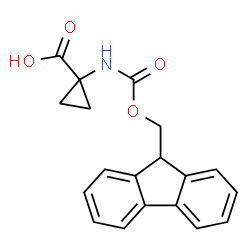 ChemSpider 2D Image | 1-(Fmoc-amino)cyclopropanecarboxylic acid | C19H17NO4