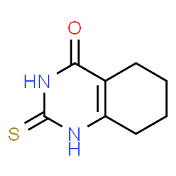 ChemSpider 2D Image | 2-sulfanyl-5,6,7,8-tetrahydroquinazolin-4-ol | C8H10N2OS