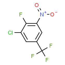 ChemSpider 2D Image | 3-Chloro-4-fluoro-5-nitrobenzotrifluoride | C7H2ClF4NO2