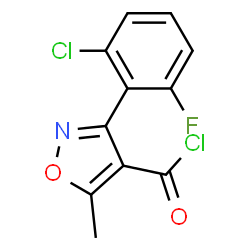 ChemSpider 2D Image | 3-(2-Chloro-6-fluorophenyl)-5-methyl-1,2-oxazole-4-carbonyl chloride | C11H6Cl2FNO2
