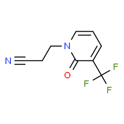 ChemSpider 2D Image | 1-(2-Cyanoethyl)-3-(trifluoromethyl)pyrid-2(1H)-one | C9H7F3N2O