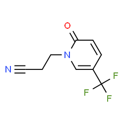 ChemSpider 2D Image | 1-(2-Cyanoethyl)-5-(trifluoromethyl)pyrid-2(1H)-one | C9H7F3N2O