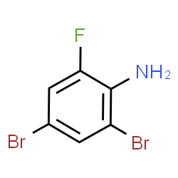 ChemSpider 2D Image | 2,4-Dibromo-6-fluoroaniline | C6H4Br2FN