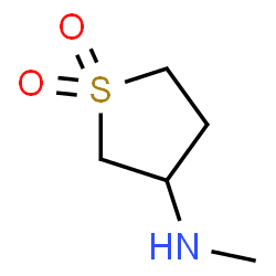 ChemSpider 2D Image | 3-(methylamino)-1??-thiolane-1,1-dione | C5H11NO2S