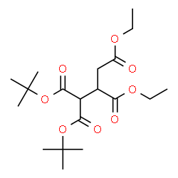 ChemSpider 2D Image | 2,3-Diethyl 1,1-bis(2-methyl-2-propanyl) 1,1,2,3-propanetetracarboxylate | C19H32O8