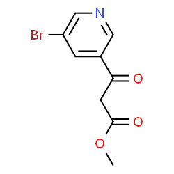 ChemSpider 2D Image | Methyl 5-bromonicotinoylacetate | C9H8BrNO3