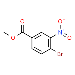 ChemSpider 2D Image | Methyl 4-bromo-3-nitrobenzoate | C8H6BrNO4