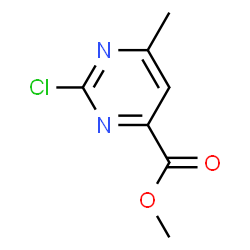 ChemSpider 2D Image | Methyl 2-chloro-6-methyl-4-pyrimidinecarboxylate | C7H7ClN2O2