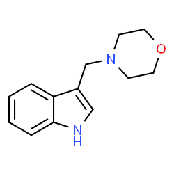 ChemSpider 2D Image | 3-(Morpholinomethyl)indole | C13H16N2O