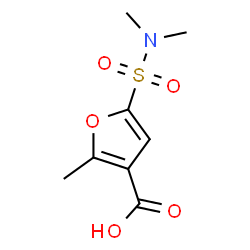 ChemSpider 2D Image | 5-(Dimethylsulfamoyl)-2-methyl-3-furoic acid | C8H11NO5S