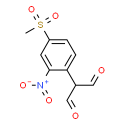 ChemSpider 2D Image | [4-(Methylsulfonyl)-2-nitrophenyl]malonaldehyde | C10H9NO6S