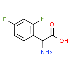 ChemSpider 2D Image | 2,4-Difluoro-DL-phenylglycine | C8H7F2NO2