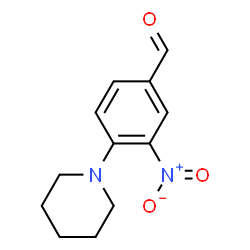 ChemSpider 2D Image | 3-NITRO-4-PIPERIDINOBENZALDEHYDE | C12H14N2O3