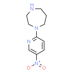 ChemSpider 2D Image | 1-(5-NITRO-2-PYRIDYL)-1,4-DIAZEPANE | C10H14N4O2