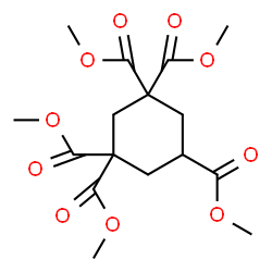 ChemSpider 2D Image | Pentamethyl 1,1,3,3,5-cyclohexanepentacarboxylate | C16H22O10