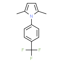 ChemSpider 2D Image | 2,5-Dimethyl-1-[4-(trifluoromethyl)phenyl]-1H-pyrrole | C13H12F3N