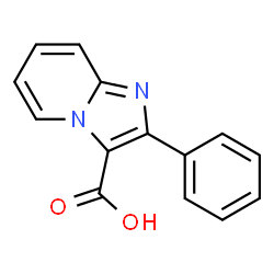 ChemSpider 2D Image | 2-Phenylimidazo[1,2-a]pyridine-3-carboxylic acid | C14H10N2O2